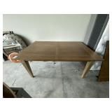WOOD TABLE W/ EXTENSION