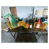 3PC METAL BINS W/ASST SPORTS ITEMS