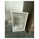 "WASH" PRINT