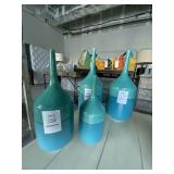 4PC BLUE VASE SET