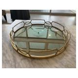 GOLD MIRROR TRAY