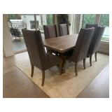 KITCHEN TABLE & 6 CHAIRS