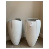 2PC CERAMIC VASE