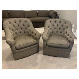 SWIVEL UPHOLSTERED CHAIRS