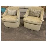 SWIVEL UPHOLSTERED CHAIRS
