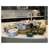 ASSORTED DINNERWARE