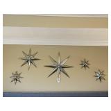 5PC STAR WALL DECO
