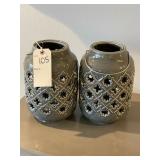 2PC CANDLE HOLDERS