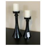 2PC CANDLE HOLDERS