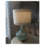 BLUE GLASS TABLE LAMPS