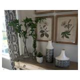 5PC CERAMIC VASES & GREENERY