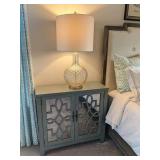 LIGHT BLUE MIRRORED NIGHT STANDS