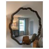 WOODED FRAMED WALL MIRROR