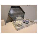 TRAYS & DOMINOES 3PC