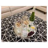 TRAY & GLASSWARE 6PC