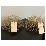 2PC METAL DECO