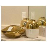 2PC VASE SET W/DECO