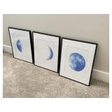 3PC MOON PRINTS