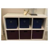 SHELVE UNIT W/STORAGE BOXES