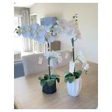 2PC VASE SET W/ GREENERY