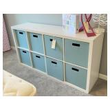 SHELVE UNIT W/ STORAGE BOXES