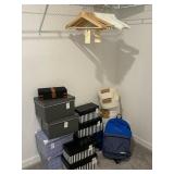 ASSORTED CLOSET ITEMS