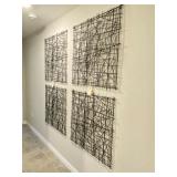 4PC METAL WALL DECO