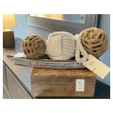 STORAGE BOXES W/DECO