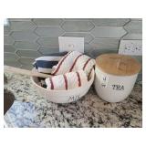 BOWL, CANISTER & TOWELS