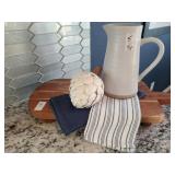 TRAY, PITCHER & ARTICHOKE
