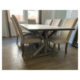 DINING TABLE & 6 CHAIRS