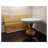 CUTTING BOARD & CAKESTAND