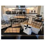 5 PC METAL BASKETS
