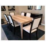 KITCHEN TABLE & 6 CHAIRS