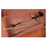 Candle snuffers: 4 metal - one brass Candle snuffers: 4 metal - one brass