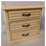Musical jewelry box w/ 3 velvet lined drawers Musical jewelry box w/ 3 velvet lined drawers