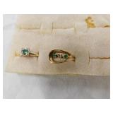 14k yellow gold ring w/ emerald in engagement 14k yellow gold ring w/ emerald in engagement