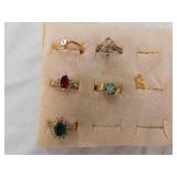 Five rings ( not gold mountings) tested diamond: Five rings ( not gold mountings) tested diamond: