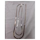 Sterling wide herringbone necklace: 24' & 30' Sterling wide herringbone necklace: 24' & 30'