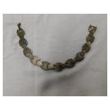 Unusual heavy Sterling 7.75' bracelet, signed but Unusual heavy Sterling 7.75' bracelet, signed but