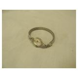 14k white gold Bulova ladies wristwatch w/ 8 14k white gold Bulova ladies wristwatch w/ 8