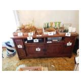 Mission style entertainment center, 5'long x 20' Mission style entertainment center, 5'long x 20'
