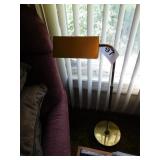 Adjustable brass floor lamp, 10' across Adjustable brass floor lamp, 10' across