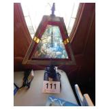 18' table lamp with religious scene shade 18' table lamp with religious scene shade