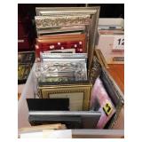 Small tote full of picture frames, assorted sizes Small tote full of picture frames, assorted sizes