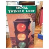 Signal twinkle light, 12' tall, 6' square, red Signal twinkle light, 12' tall, 6' square, red