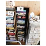 45" wooden tower of VHS tapes: Titanic - Mr. Mom