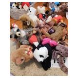 Flat of Ty beanie babies