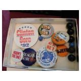 Political buttons: Clinton/Gore 1992 -