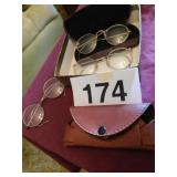 Old eye glasses - eye glass cases Old eye glasses - eye glass cases
